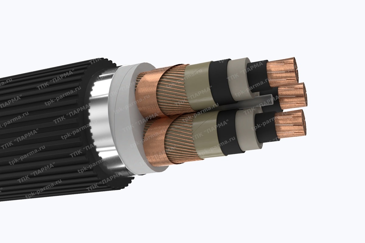 Фотография провода Кабель ПвПу2гж 3х185/70 - 35кВ